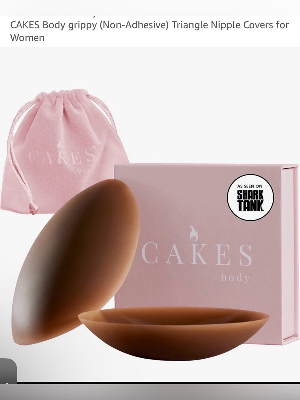 Cakes body Non-Adhesive Nipple Covers for DDD + in Carmel colour